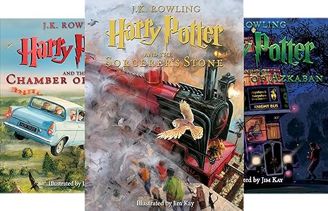 HARRY POTTER - THE ILLUSTRATED COLLECTION, THREE MAGICAL CLASSICS : - PHILOSOPHER''S STONE/CHAMBER OF SECRETS/PRISONER OF AZKABAN IN BOX
