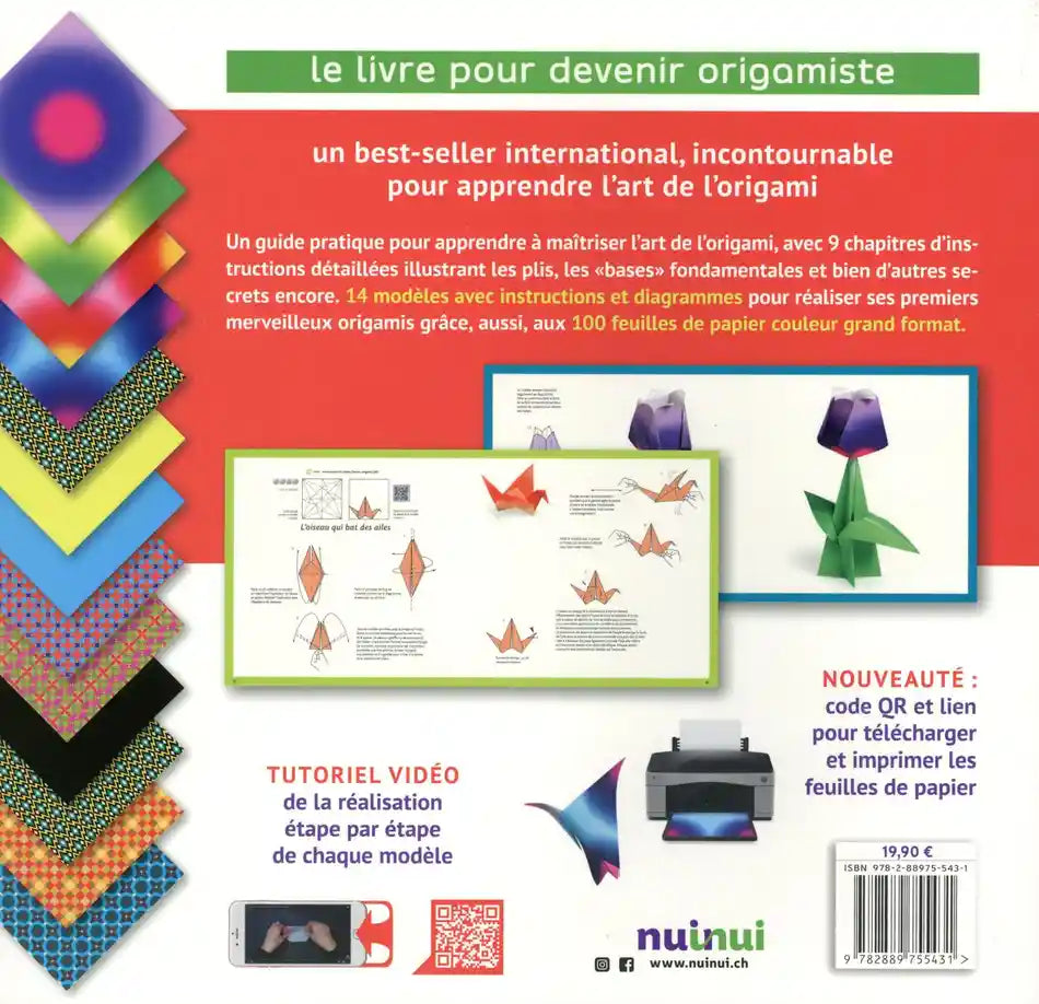 Leçons d'origami : le livre pour devenir origamiste