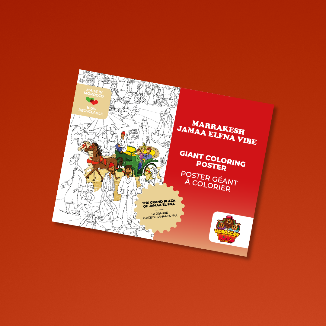 Poster coloriage Morocco