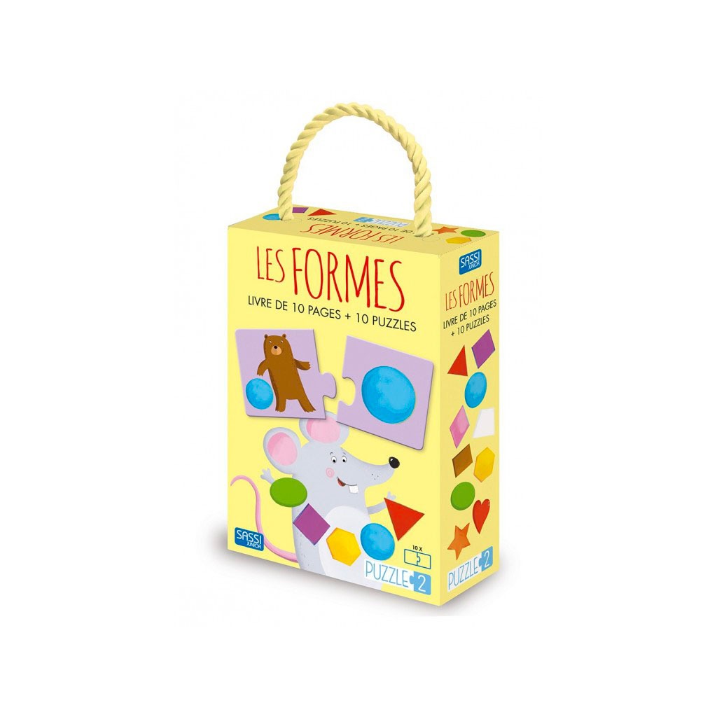 Puzzle 2 – Les formes – Livre de 10 pages + 10 puzzles 2 ans