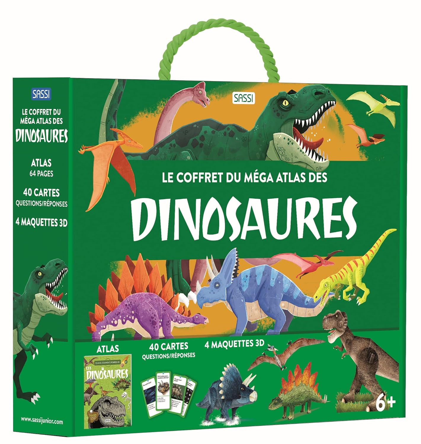 Le coffret du mega atlas des dinosaures