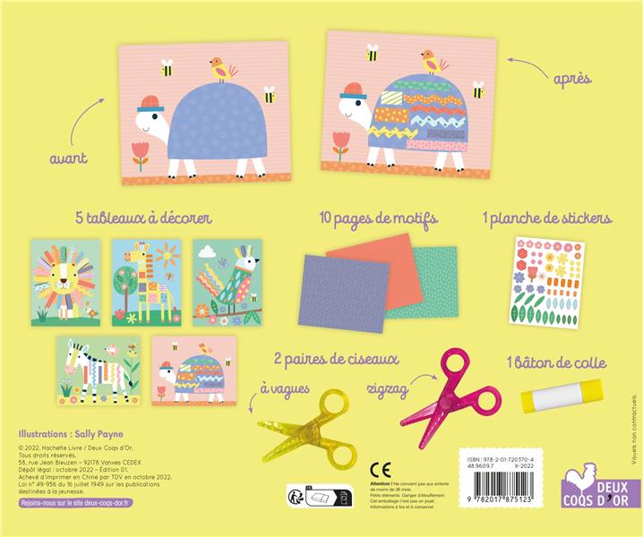 Découpage et collage : animaux rigolos