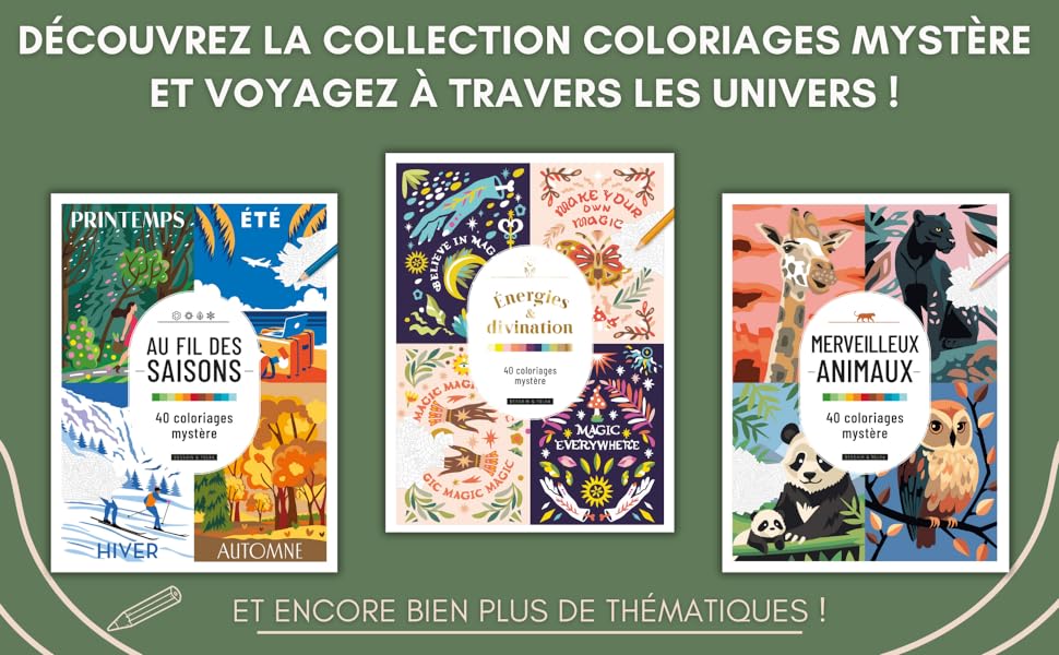 Livres coloriages mystère adultes
