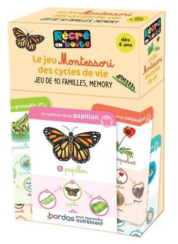 le jeu Montessori des cycles de vie : jeu de 10 familles, Memory