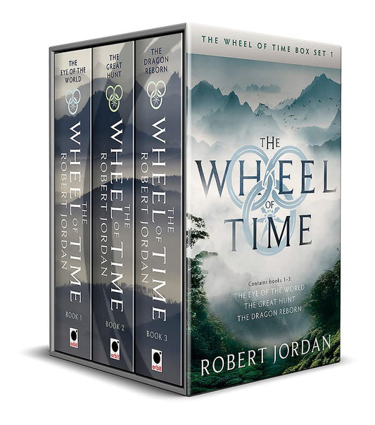 THE WHEEL OF TIME BOX SET - BOOKS 1-3 THEY EYE OF THE WORLD, THE GREAT HUNT, THE DRAGON REBORN